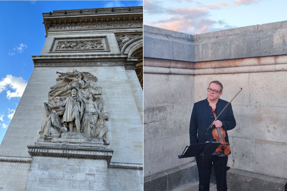 Arc de triomphe et Jacques Gandard
