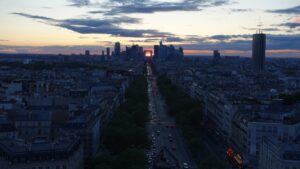 vue de l'arc de triomphe